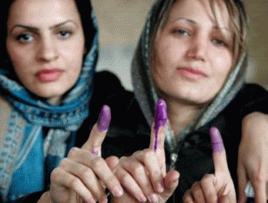 Women having voted in Iraq Cherieblair.org