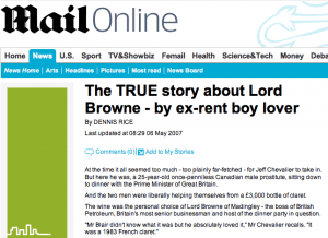 Lord Browne - Daily Mail