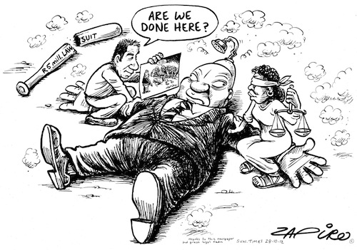 © 2012 Zapiro (All Rights Reserved) Printed/Used with permission from www.zapiro.com
