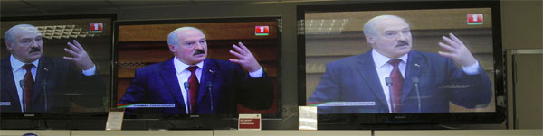 Lukashenko on television
