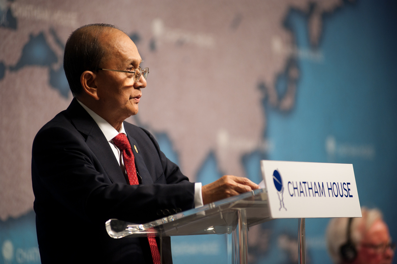 HE Thein Sein, President of Myanmar speaks at Chatham House in London | Demotix