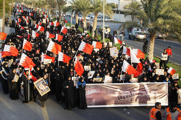A pro-democracy protest in January 2013. (Photo: Moh'd Saeed / Demotix)
