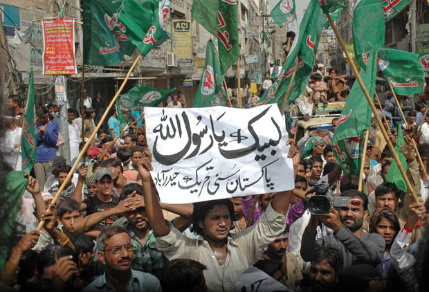 Protests in Pakistan against the film Innocence of Muslims, which got YouTube blocked in the country (Image: Rajput Yasir/Demotix)