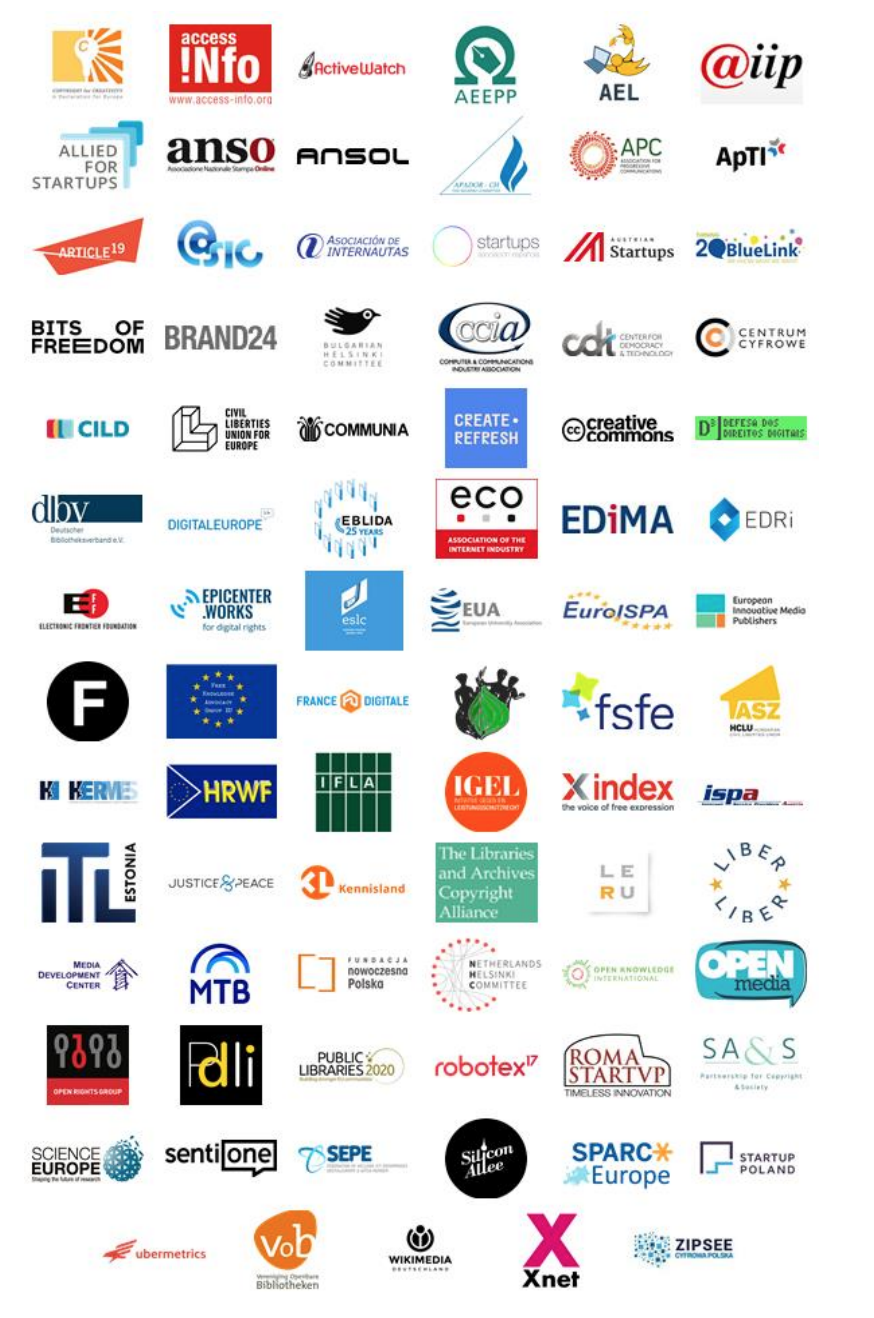 Open letter to EU members on potential damages to freedom by Copyright Directive