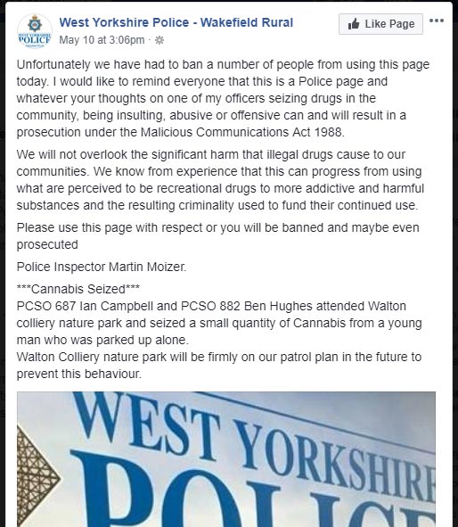 West Yorkshire Police force do not know their law
