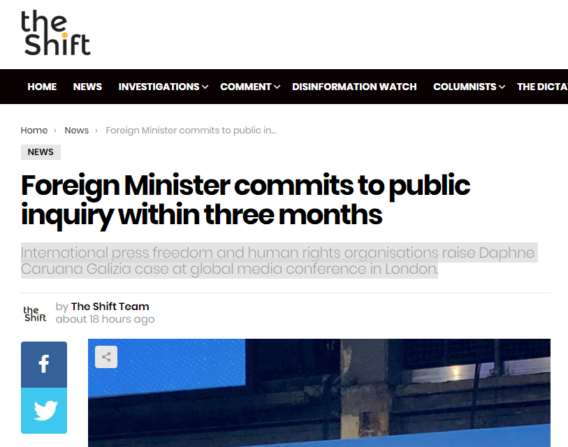 Foreign minister commits to public inquiry within three months (The Shift)