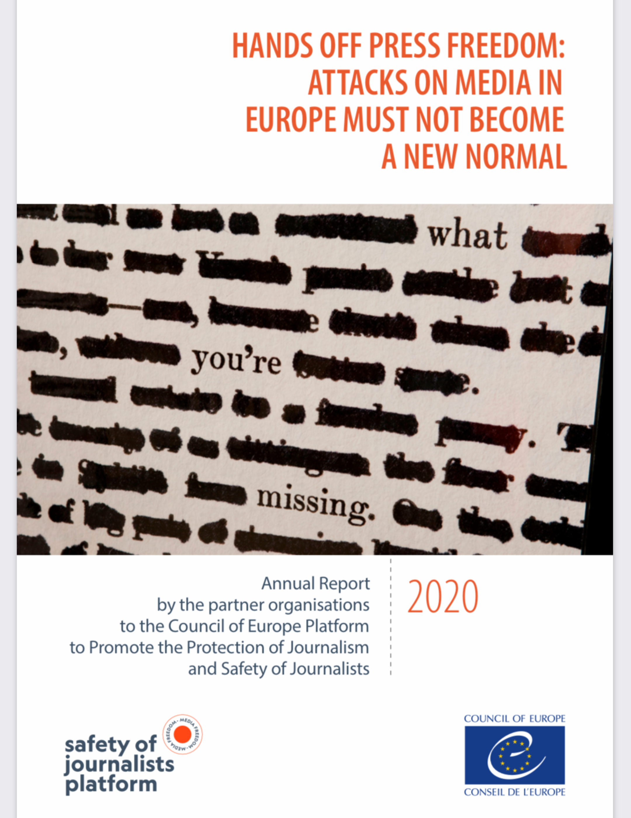 Attacks on media in Europe must not become a new normal, report says
