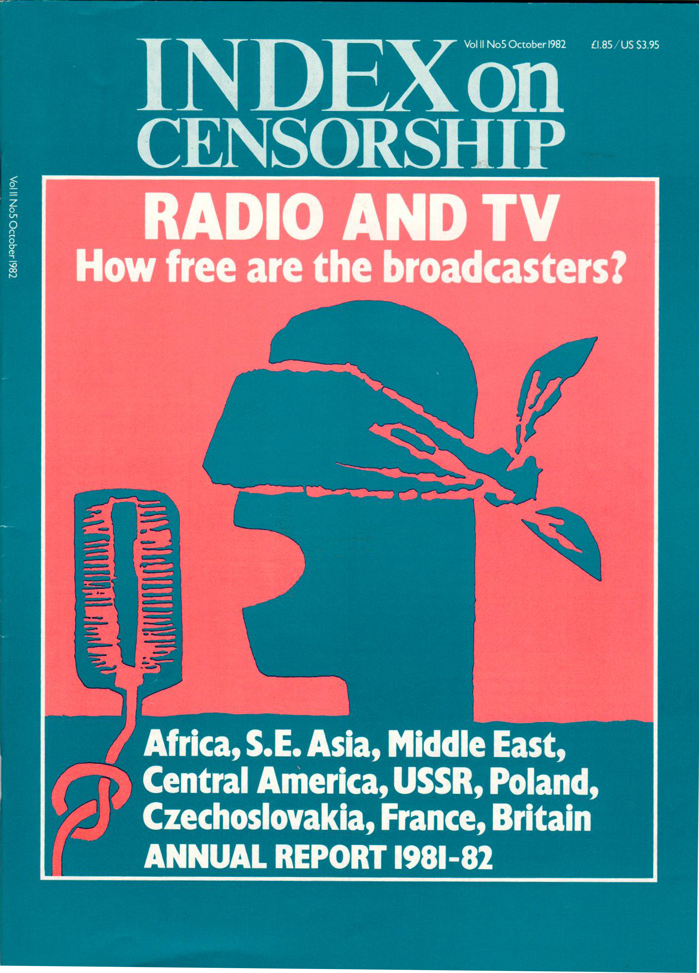 Radio and TV, the October 1982 issue of Index on Censorship magazine.
