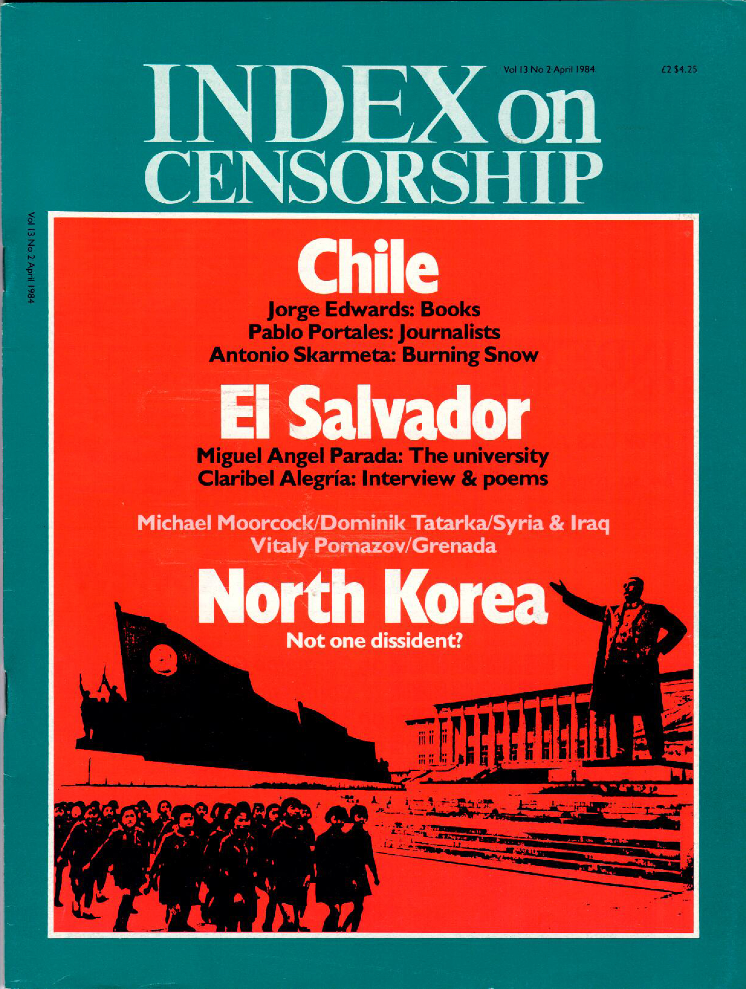 North Korea: Not one dissent?, the April 1984 issue of Index on Censorship magazine.