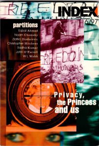 Partition, the November 1997 issue of Index on Censorship magazine
