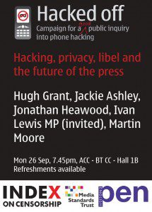 PAST EVENT: Index on Censorship at political party conference season 2011