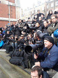 Press outside Leveson Inquiry