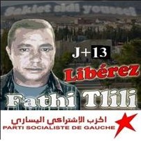 Political activist Fathi Tlili behind bars