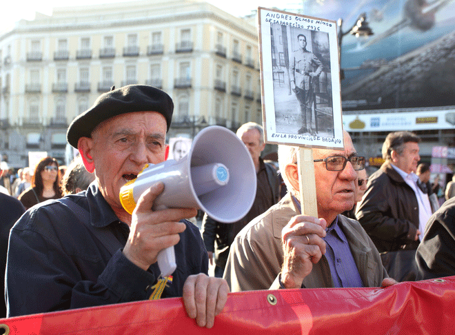 Franco protest Spain
