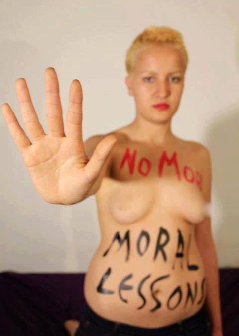 Tunisian feminist Amina Tyler arrested for ‘immoral gestures’