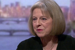 Home Secretary Theresa May appeared on the Andrew Marr Show. View the video. (Photo: BBC)