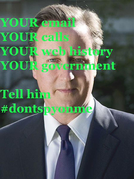 Tell David Cameron #dontspyonme