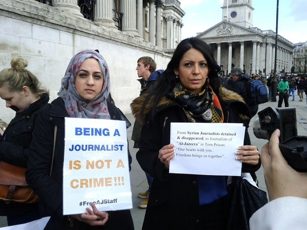 London calls for release of Al Jazeera journalists held in Egypt