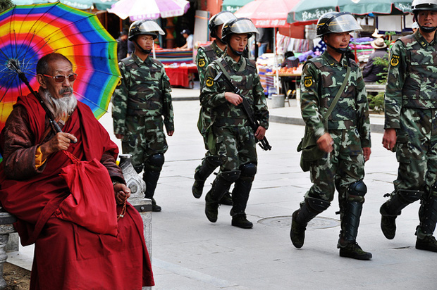 Chinese tourists are inadvertently reporting on the Tibetan struggle