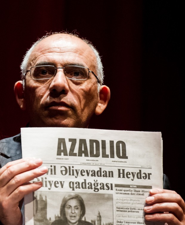 Rahim Haciyev, deputy editor-in-chief of Azerbaijani newspaper Azadliq (Photo: Alex Brenner for Index on Censorship)