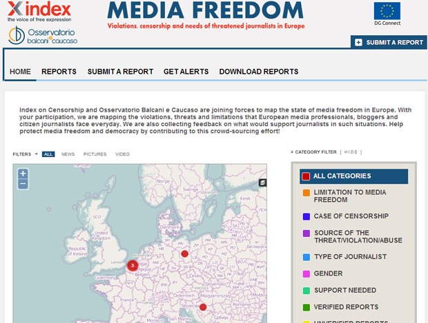 Index launches project to map media freedom violations in Europe