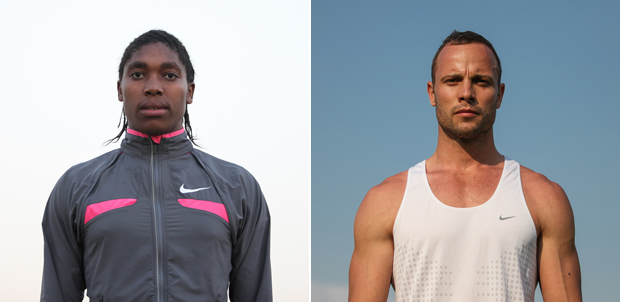 Caster Semenya and Oscar Pistorius in 2012 (Photos: Jordi Matas / Demotix)