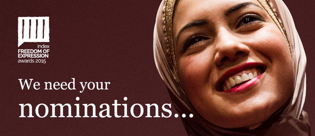 Nominations open for Index on Censorship Freedom of Expression Awards 2015