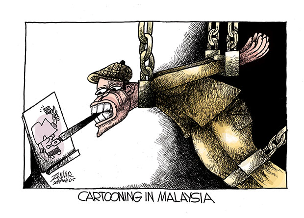 Malaysian cartoonist Zunar says “I will keep drawing until the last drop of my ink”