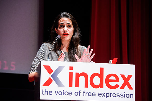 Documentary maker and journalist Safa Al Ahmad (Photo: Alex Brenner for Index on Censorship)