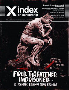 The summer 2015 issue of Index on Censorship magazine which focuses on academic freedom. Subscribe here to get your copy.