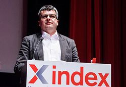 Tamas Bodoky (Photo: Alex Brenner for Index on Censorship)
