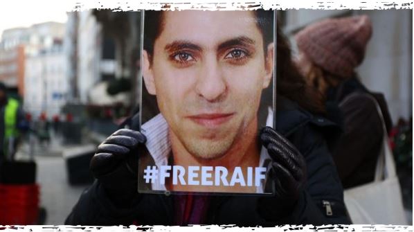 Raif Badawi’s wife leads calls for his release at Saudi embassy in London