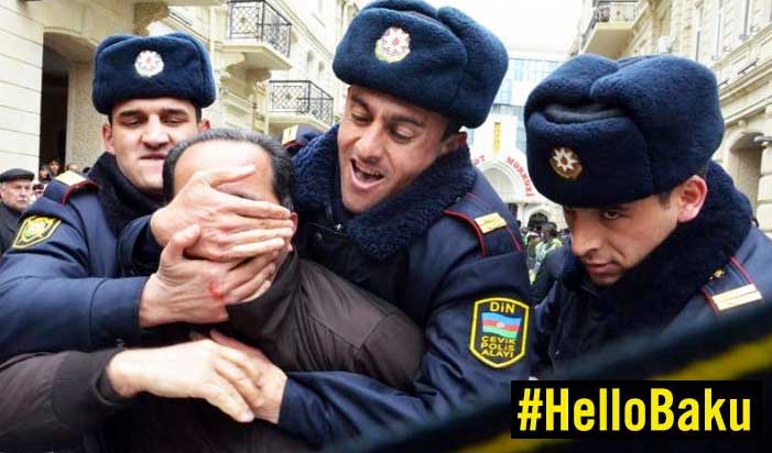 Activists hijacked a hashtag used to promote a contest to win tickets to the opening ceremony of the Baku European Games (Photo: Amnesty International)