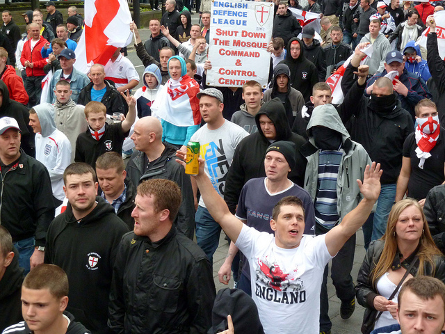 Far right group the English Defence League march (Photo: Gavin Lynn/Flickr/Creative Commons) 