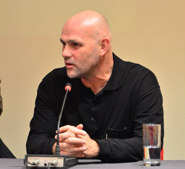 Sasa Lekovic at a Mediacentar Sarajevo event in 2013 (Photo: Mediacentar Sarajevo)