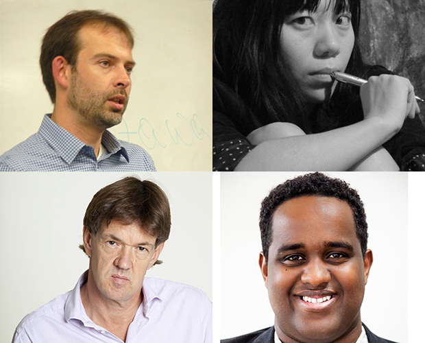 Journalist Stephen Grey, Novelist Xiaolu Guo, Editor Robert McCrum and Journalist Ismail Einashe