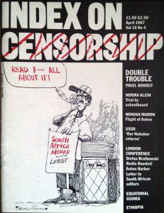 This article is part of the spring 1987 issue of the global quarterly Index on Censorship magazine. Click here to subscribe to the magazine.