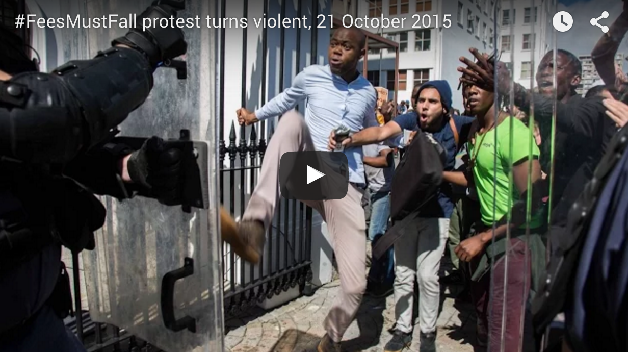 South Africa’s “biggest protests since apartheid”
