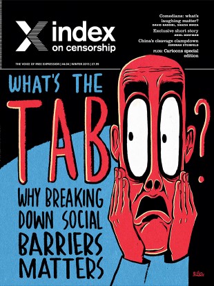 27 Jan: What’s the taboo? Index magazine launch debate