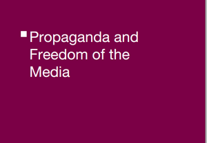 Dunja Mijatović: Propaganda is ugly scar on face of modern journalism