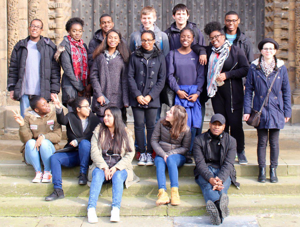 The What a Liberty! project were taken on a tour of Lincoln Cathedral during their trip to see the Magna Carta. Credit: Bill Thompson