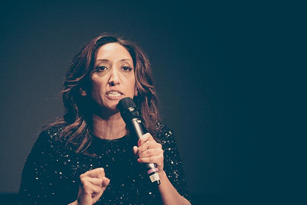 Comedian and 2016 Freedom of Expression Awards host Shazia Mirza (Photo: Elina Kansikas for Index on Censorship)