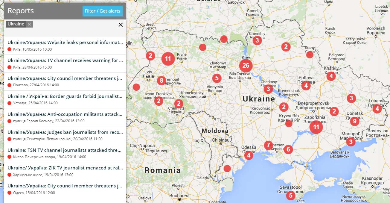 Ukraine: Website leaks personal information of more than 4,000 journalists