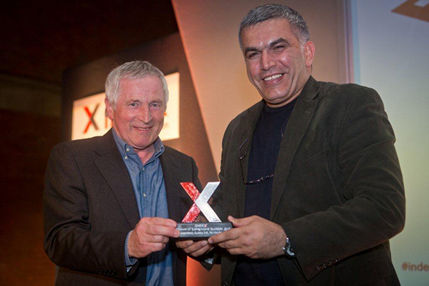 Nabeel Rajab, BCHR - winner of Bindmans Award for Advocacy at the Index Freedom of Expression Awards 2012 with then-Chair of the Index on Censorship board of trustees Jonathan Dimbleby