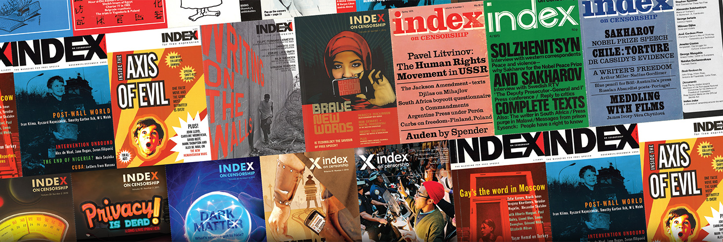 A quarterly journal set up in 1972, Index on Censorship magazine has published oppressed writers and refused to be silenced across hundreds of issues.