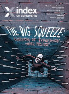 The cover of the Spring 2017 issue of Index on Censorship magazine