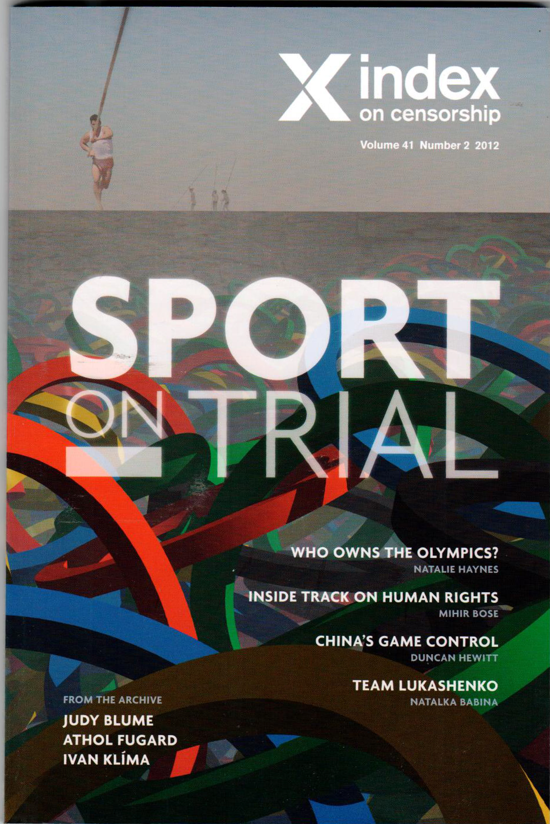 Sport on Trial, the summer 2012 issue of Index on Censorship magazine explores whether sport should be above politics and human rights.