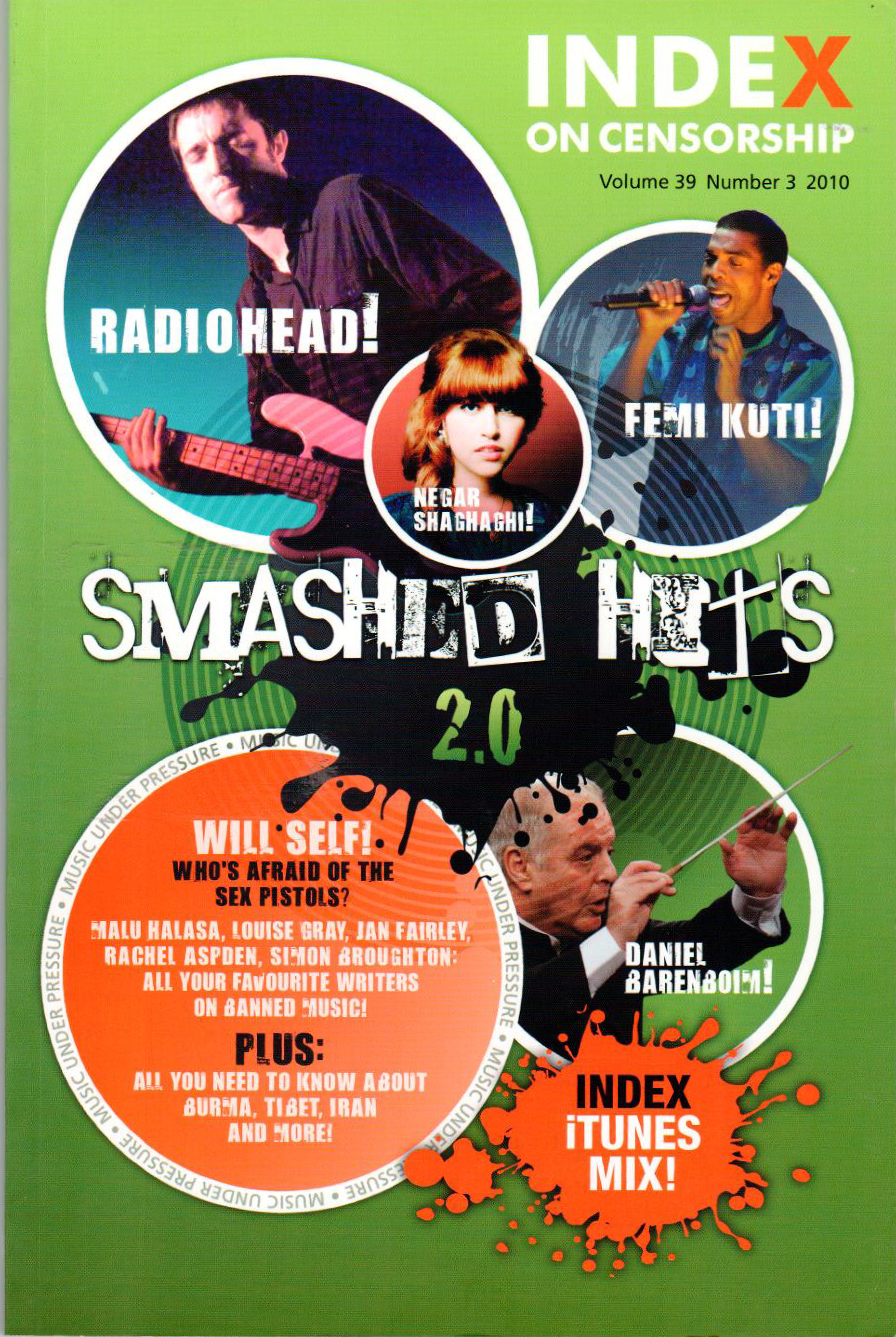 Smashed Hits 2.0, the autumn 2010 issue of Index on Censorship magazine.