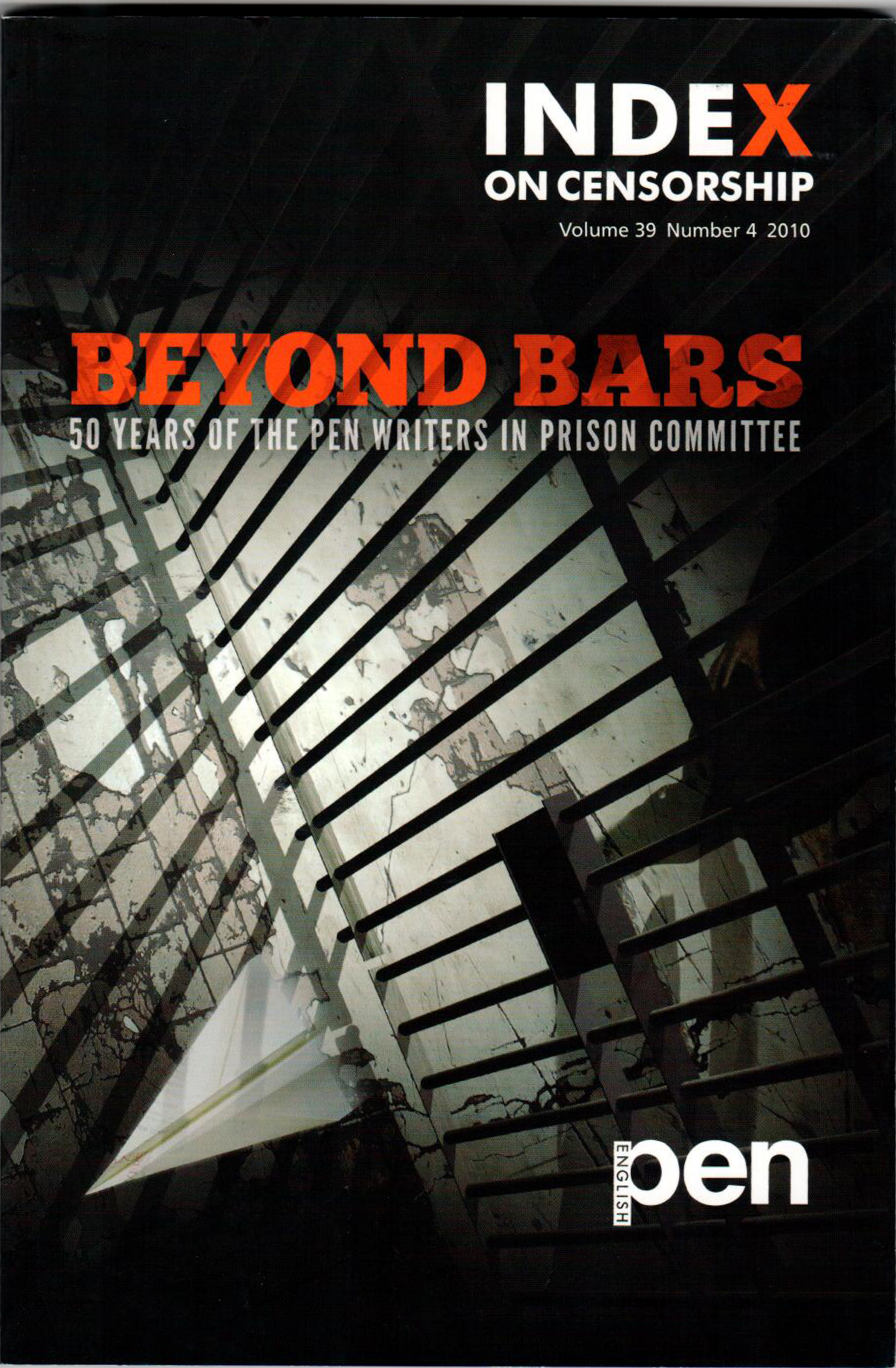 Beyond Bars, the winter 2010 edition of Index on Censorship magazine