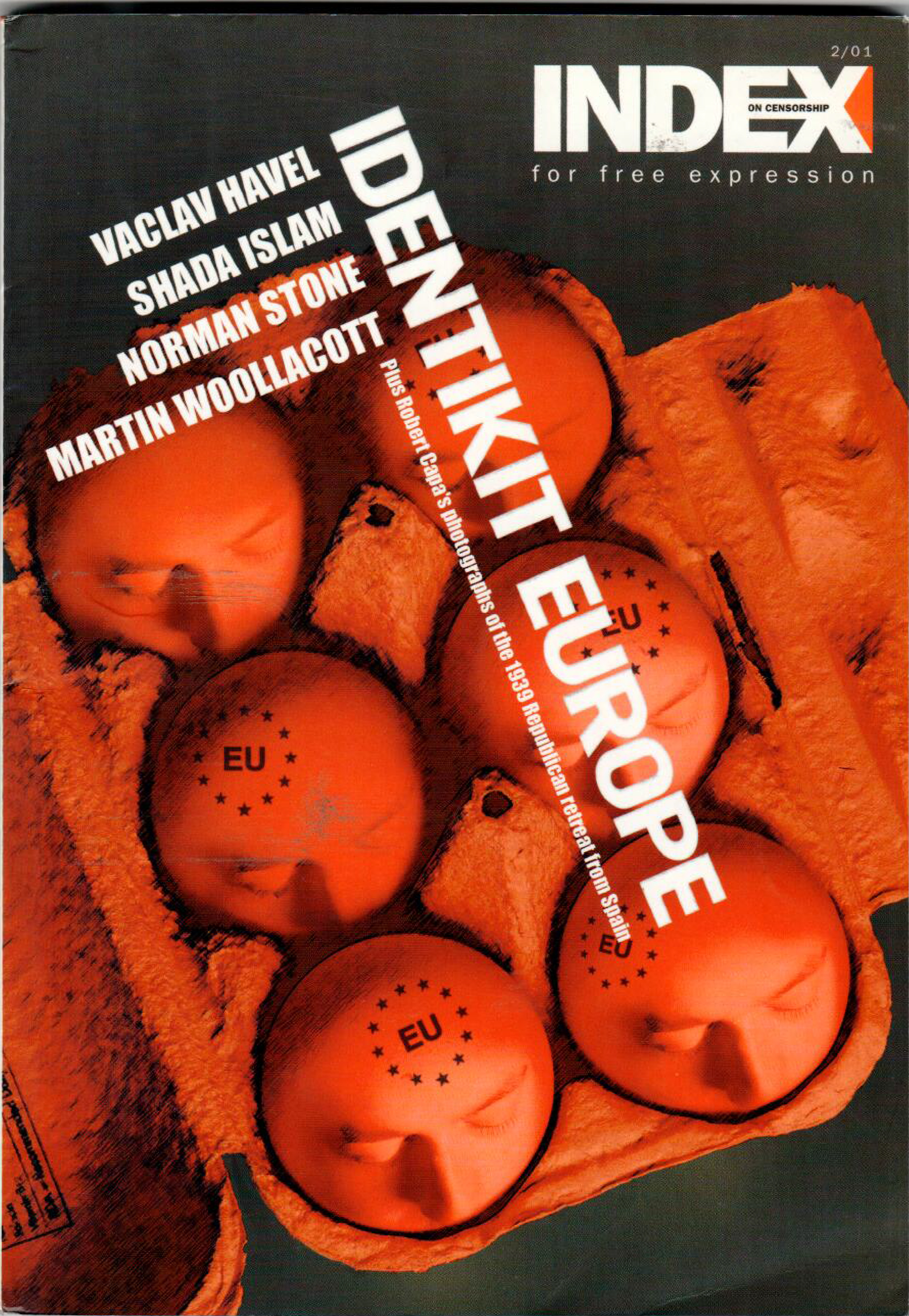 Identikit Europe, the summer 2001 issue of Index on Censorship magazine